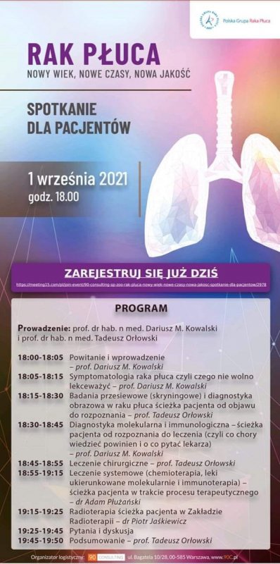 Rak płuca- Nowy Wiek, Nowe czasy, Nowa Jakość !